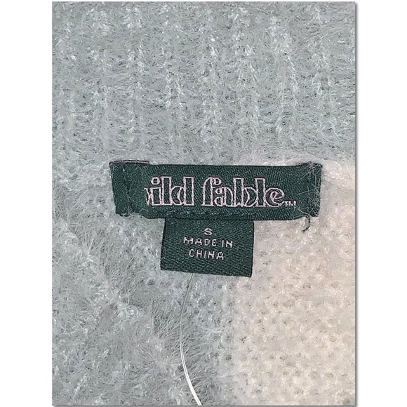 Wild Fable Fuzzy Turtleneck Block Striped Sweater Size Small EUC - Picture 3 of 4